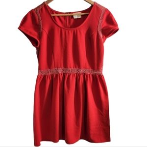 Pins And Needles Womens Urban Outfitters Mini Dress Short Sleeve Boho